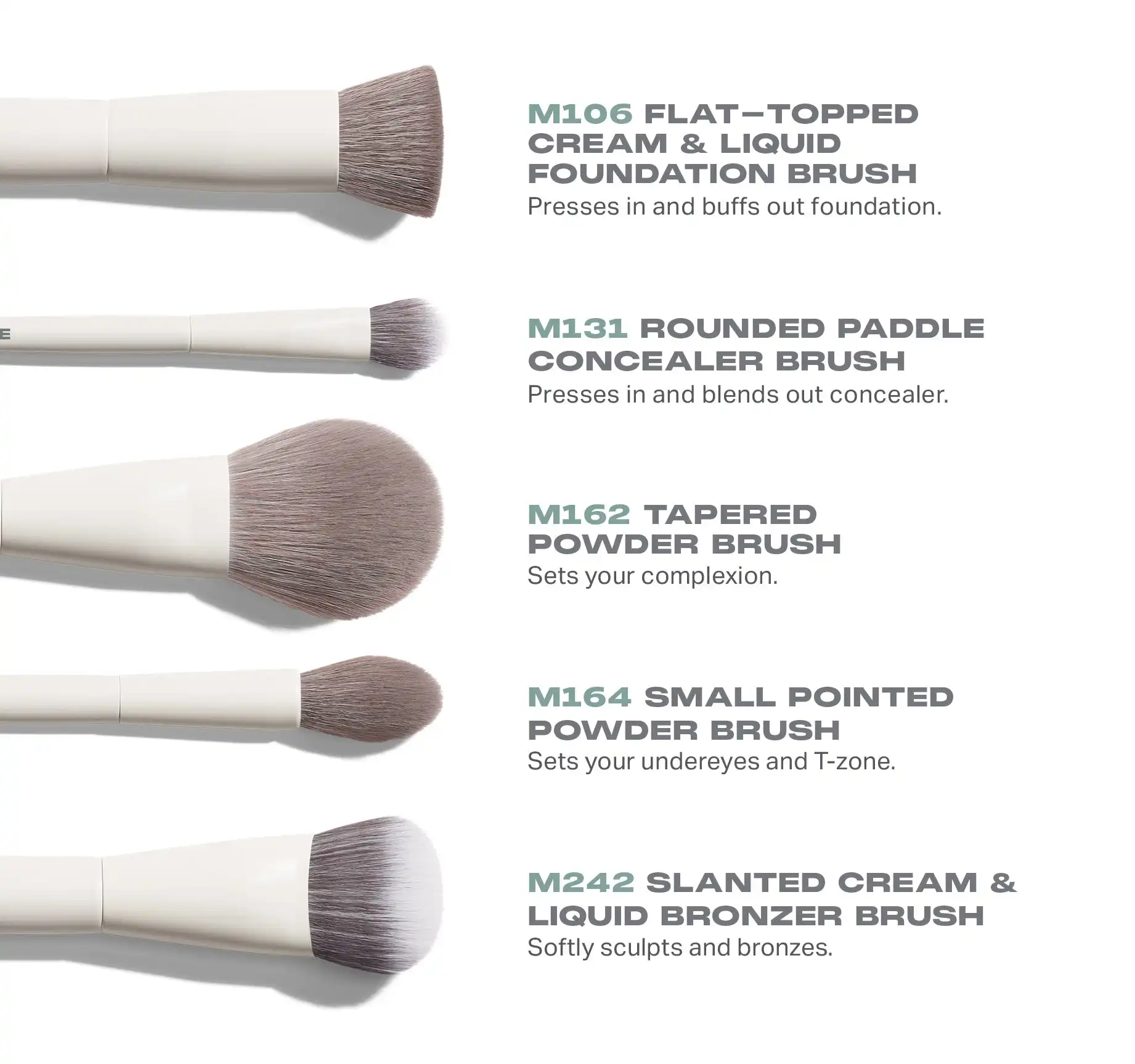 Alternative view of Portrait Mode 5-Piece Face Brush Set