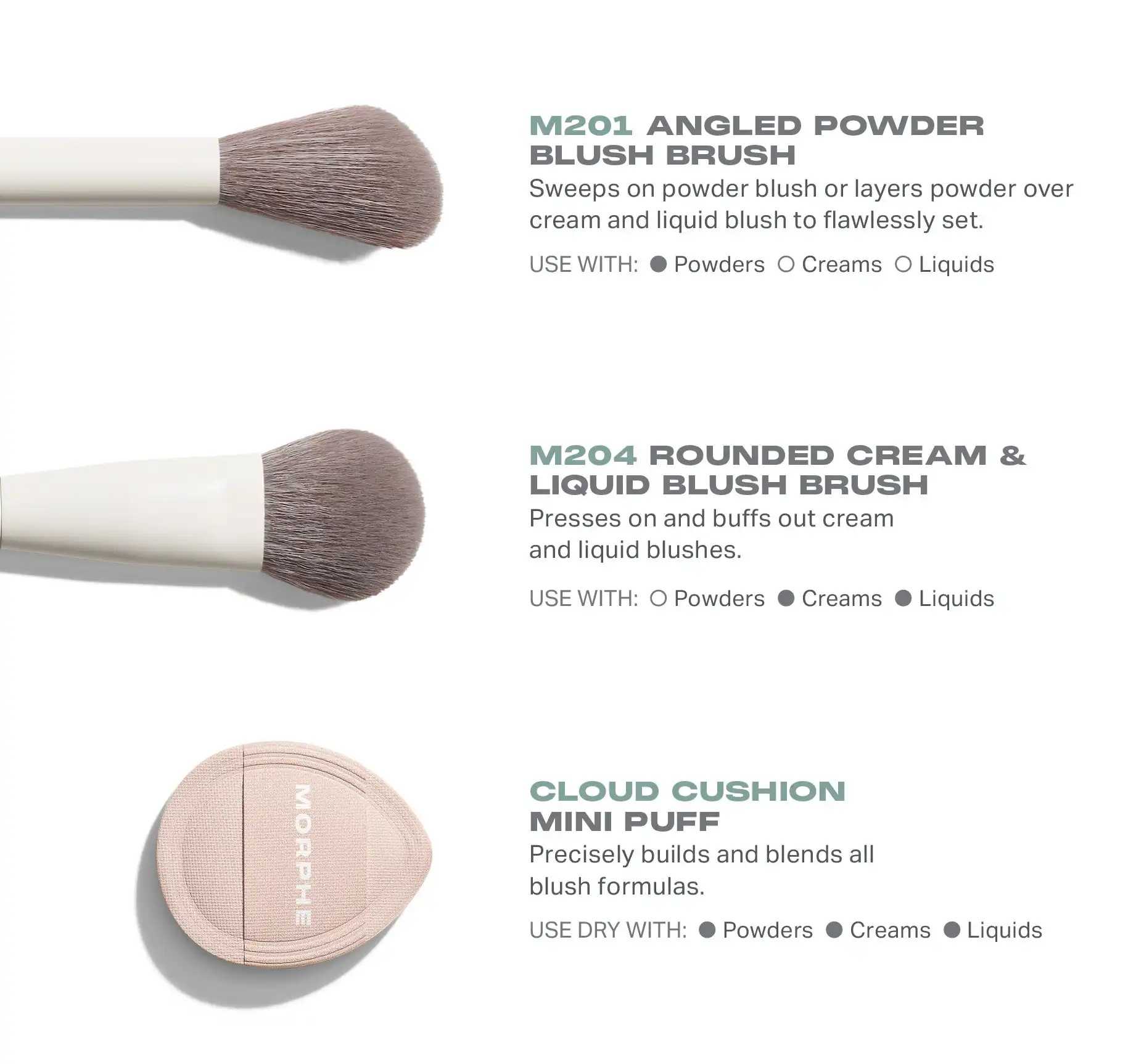 Alternative view of Blush Layering Tool trio