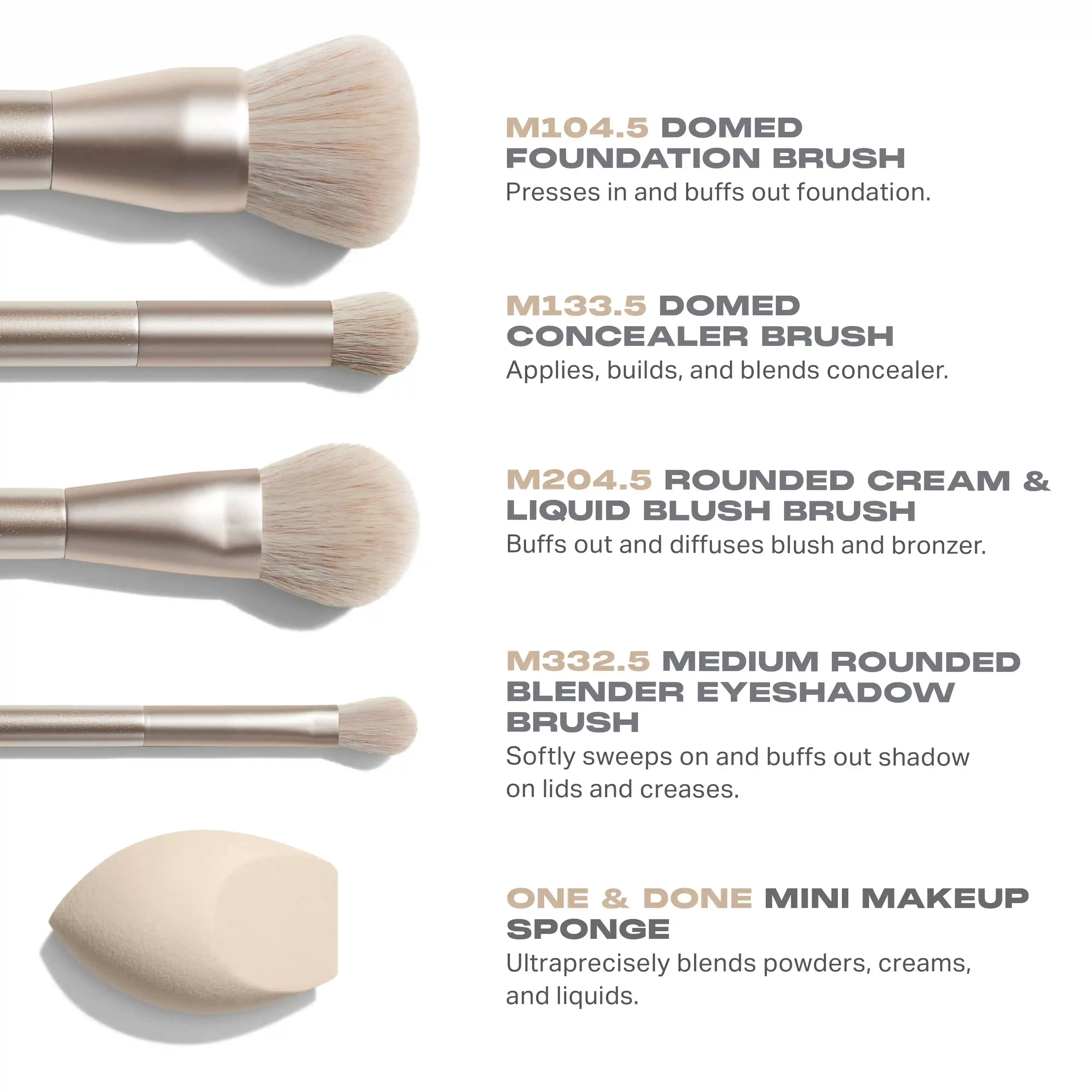 Alternative view of Riches Come True 5-Piece Brush & Tool Set